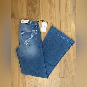 7 For All Mankind Tailorless Dojo Jeans Women's Trouser NWT Size 26 7FAMK SlimEv